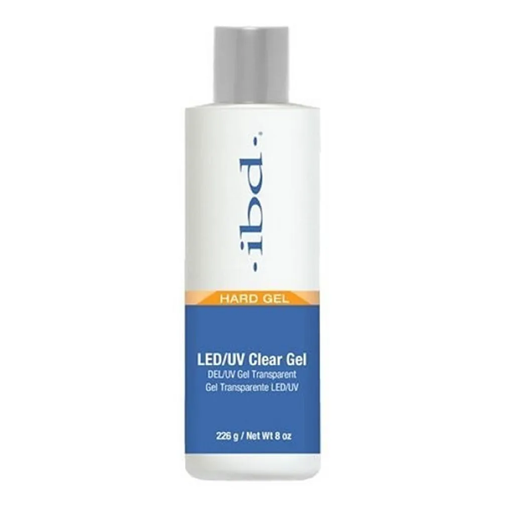 Gel IBD Hard Gel LED/UV Clear fini solide sans décollement pot 226g