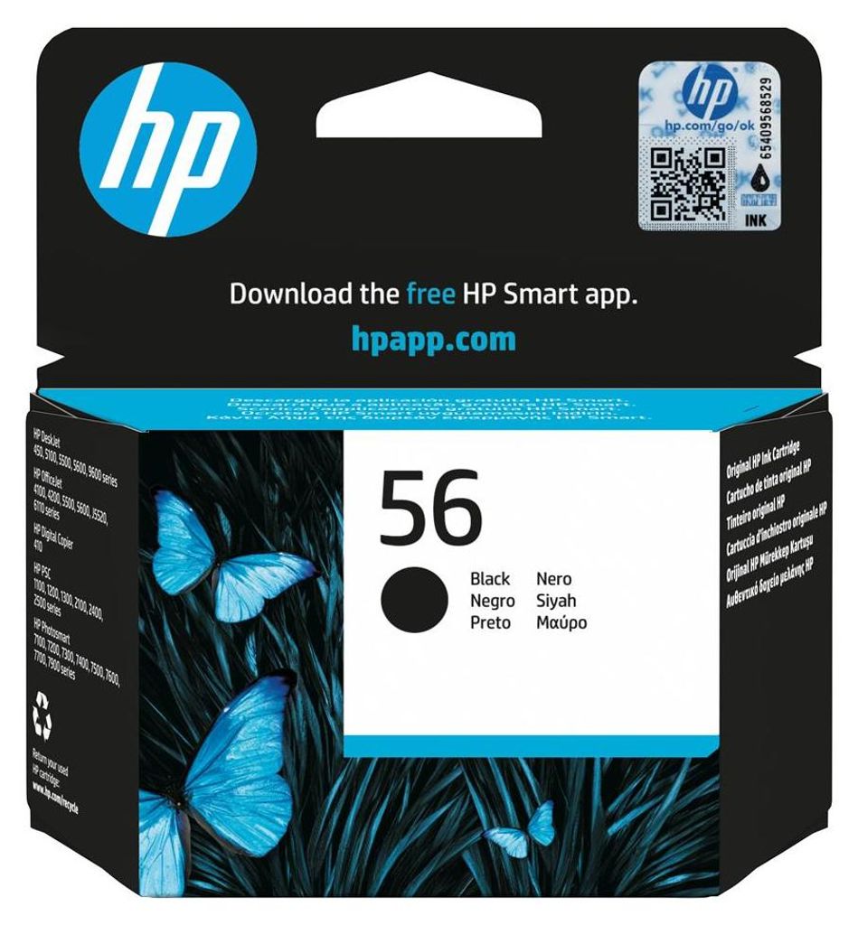 HP 56 - Czarny - oryginalny - wkład atramentowy - do Zdjęcie produktu 