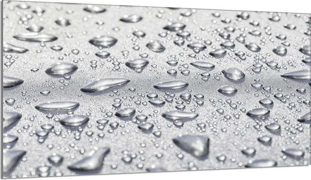 Piastra Copertura Piano Cottura 90x52 Vetro Temperato Gocce d'Acqua