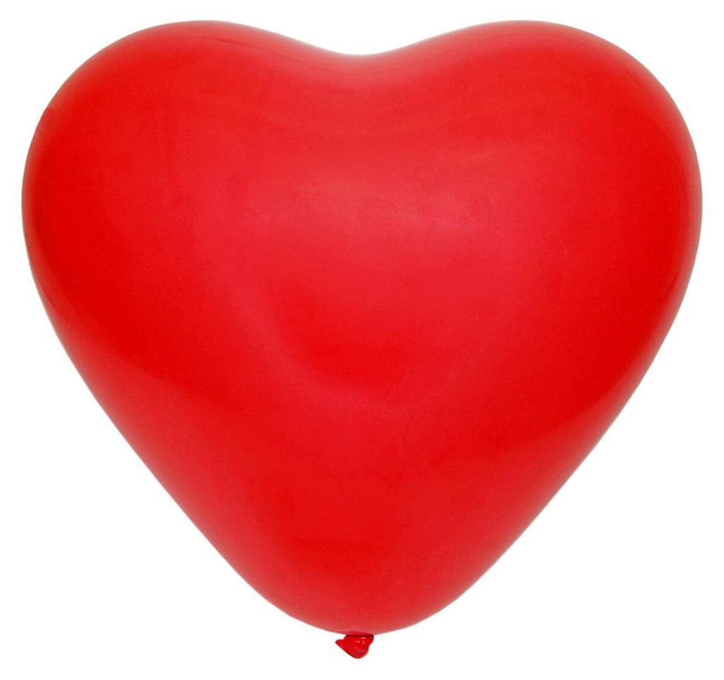 50x Luftballons "Herz" rot Ø25cm Produktbild 