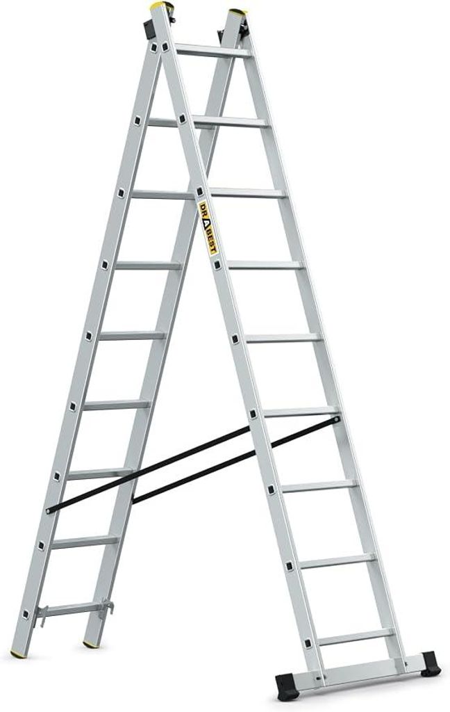Pro Aluminium-Leiter - Stark und langlebig - Verzinkte Produktbild 