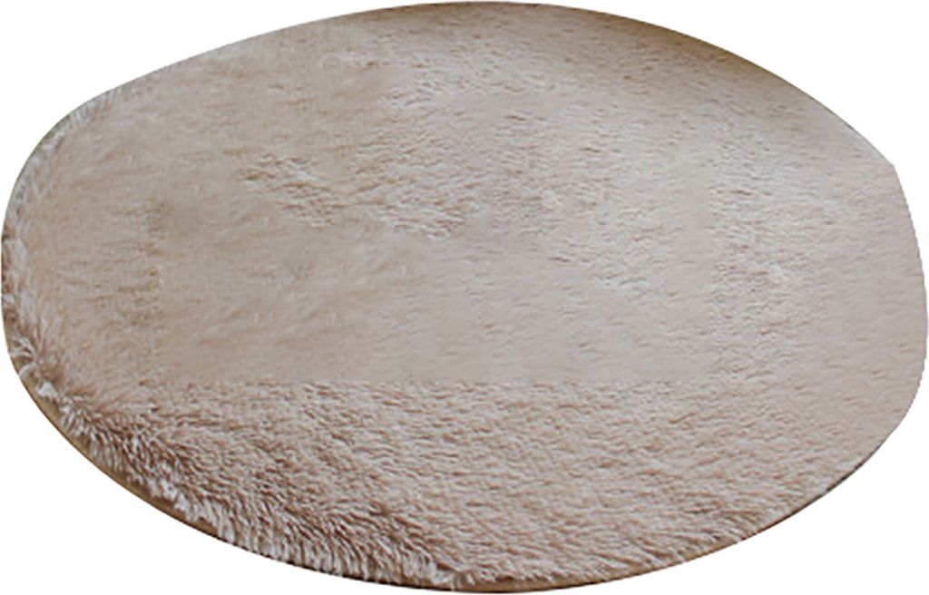 40 cm rundes Badezimmer Schlafzimmer Koralle Fleece weiches nicht rutsches Bodenmatte Teppich Wohnkultur-Khaki
