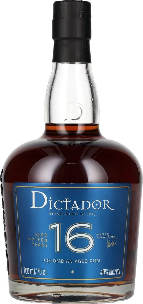 Dictador 16 Years Old COLOMBIAN AGED Rum 40% Vol. 0,7l