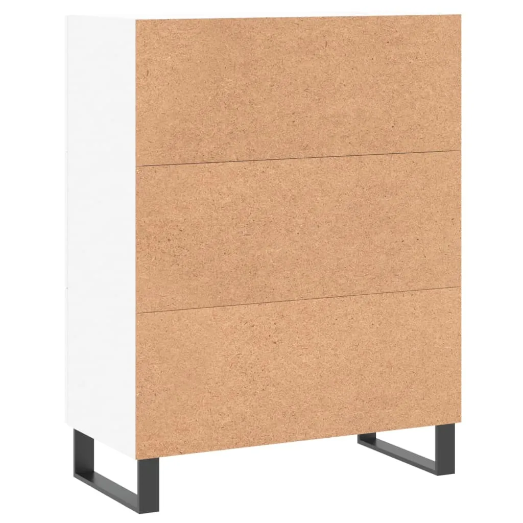 vidaXL Credenza bianca 69,5x34x90 cm Materiale a base di legno - Credenza - Credenza - Armadio - Armadio portaoggetti - 9