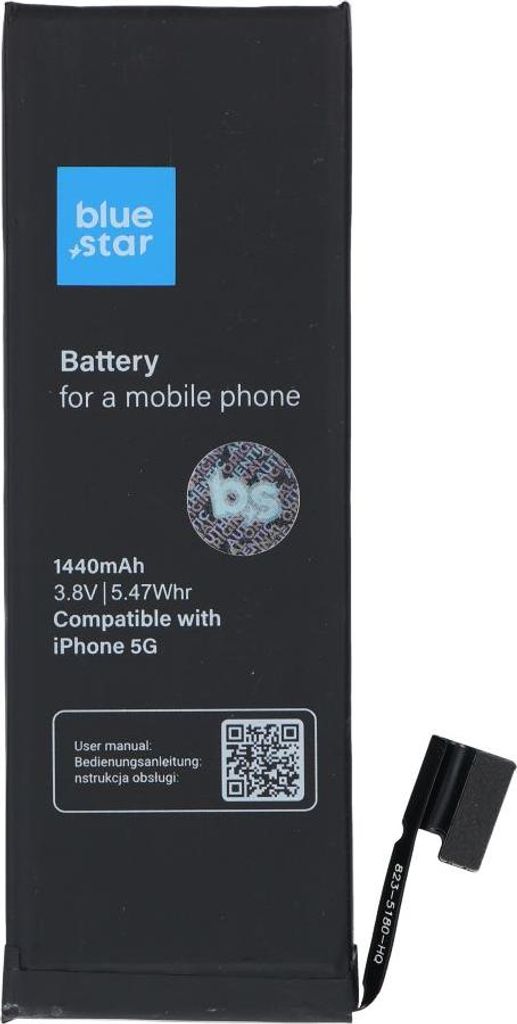 AKKU passend für iPhone 5 1440 mAh Blue Star HQ