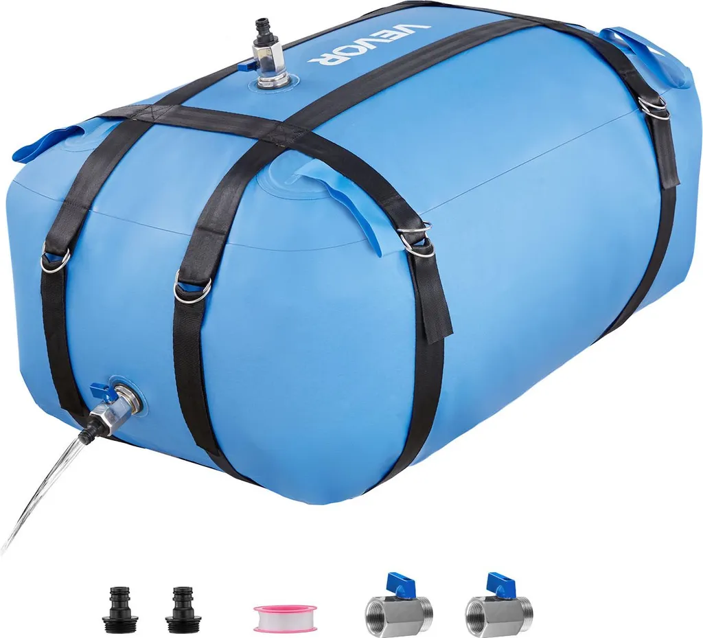 VEVOR Serbatoio Acqua Flessibile 132L: TPU Rinforzato per Emergenze