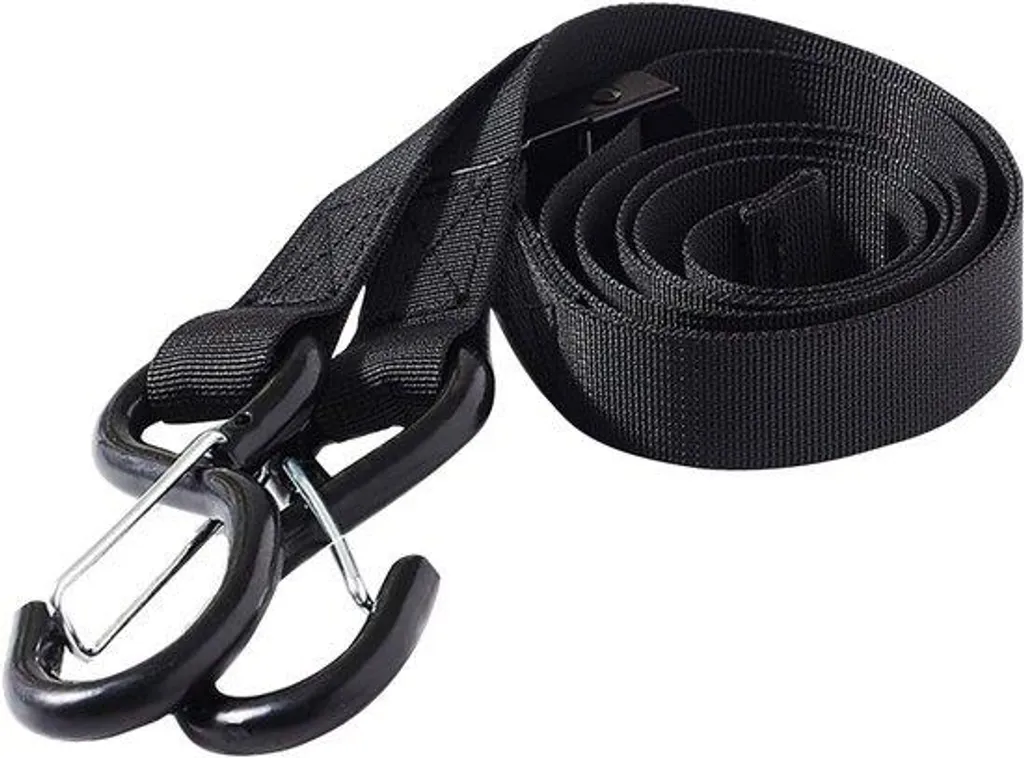 Sangle de serrage robuste à cliquet acier et crochet en S pour charges moto
