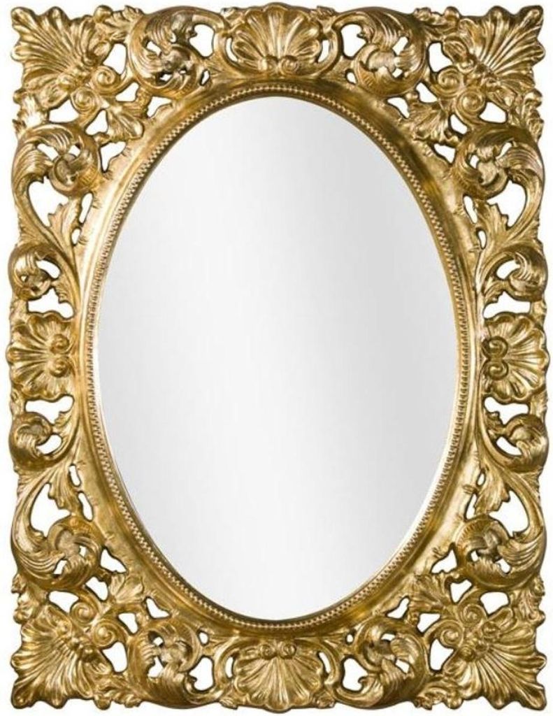 Casa Padrino Luxus Barock Wandspiegel Gold 73 x 6 x H. 95 Produktbild 