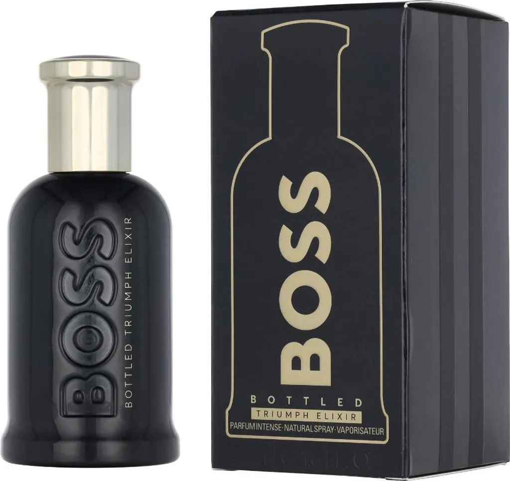 Boss Bottled Triumph Elixir Parfum 50 ml avec Notes Ambrées Vertes - 16