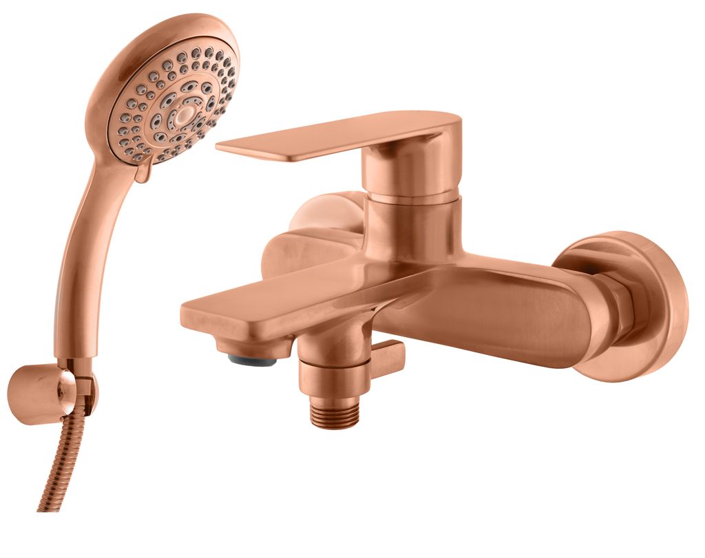 copy of NIL Wand-Badewannenarmatur in Chrom RAV SLEZAK Ihre Wahl: Mit Handbrause mit festem Halter,