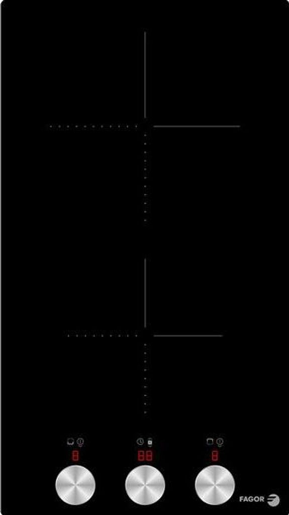 Table de cuisson vitrocéramique 2 feux 2900w noir - Fagor - Image du produit 