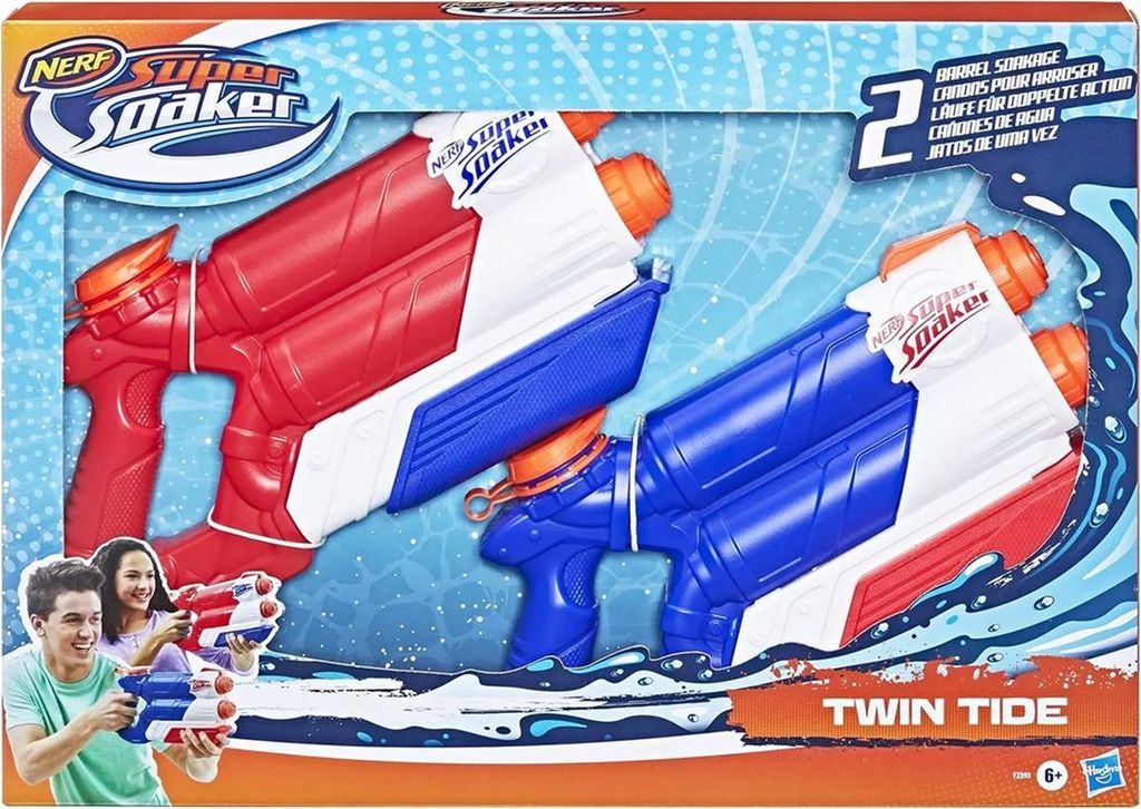 Hasbro Nerf Super Soaker – Twin Tide, sada 2 ks F2393 Obrázok produktu 