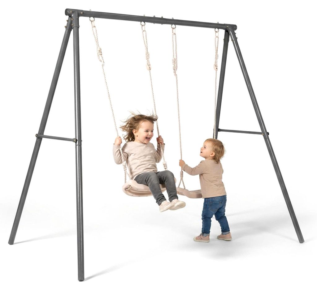 Altalena doppia per bambini, altezza dei sedili regolabile, Immagine del prodotto 