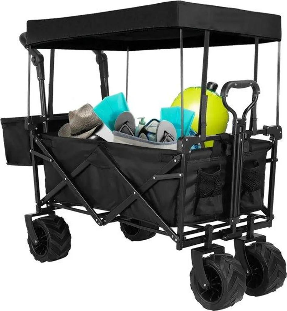Chariot de transport 262 L pliable, haute capacité 115 kg tout-terrain