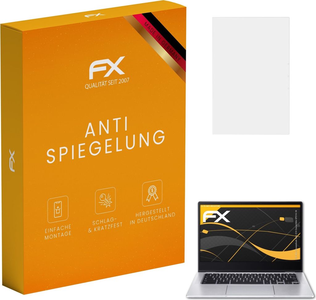 atFoliX FX-Antireflex 2x Schutzfolie kompatibel mit Acer Chromebook Spin 314 Convertible (CP314-1H) Displayfolie