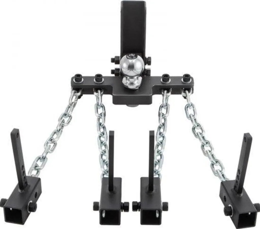 Barre triangulaire en métal chromé 45 cm - Chaîne de maintien incluse