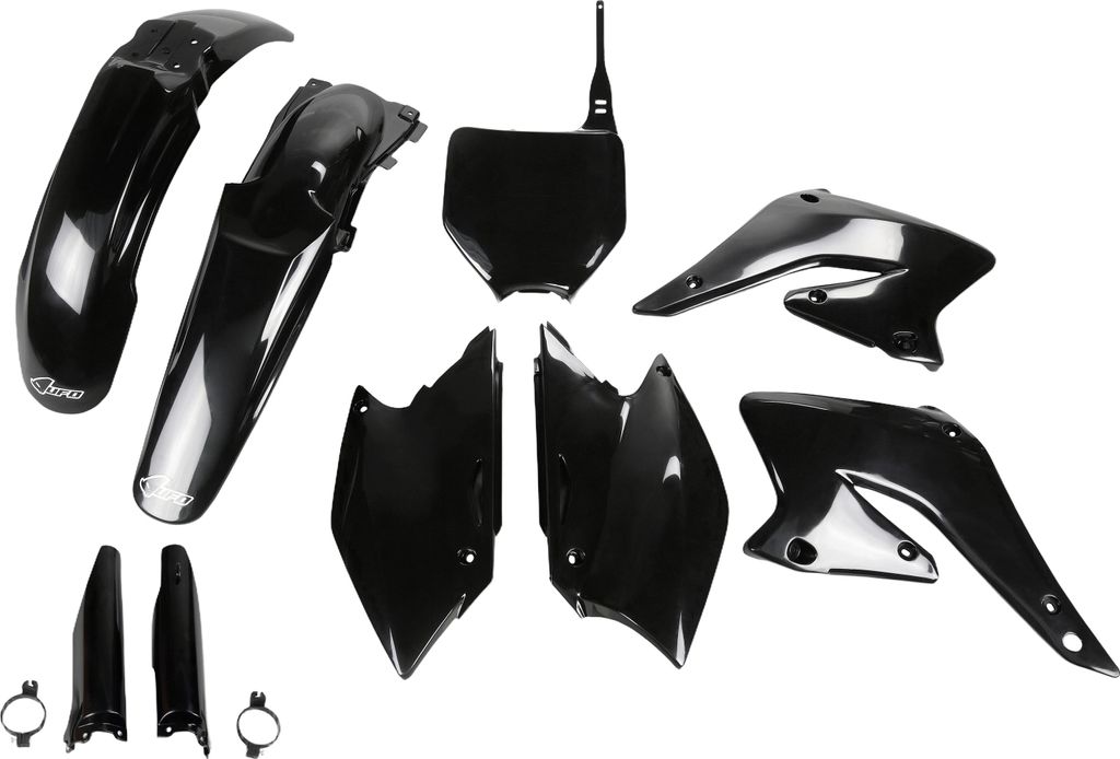 Verkleidungskit UFO PLAST 9-teilig Verkleidungssatz Kunststoff mit Gabelschutz, Farbe:schwarz