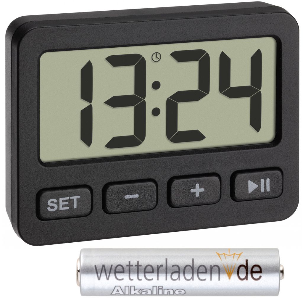 TFA 60.2036 Wecker mit Timer und Stoppuhr Digitaluhr Produktbild 