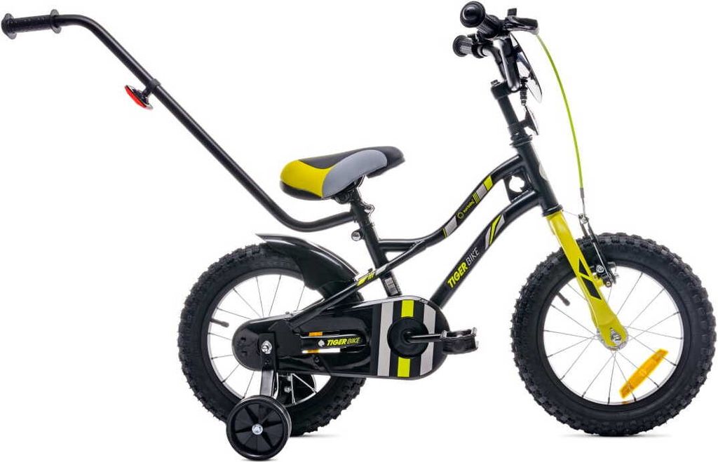 Sun Baby Tiger Bike Kinderfahrrad Jungen Fahrrad Stützräder 12 14 16 Zoll ab 3-5 Jahre BMX Kinder Fahhrad (14 Zoll, Grün)