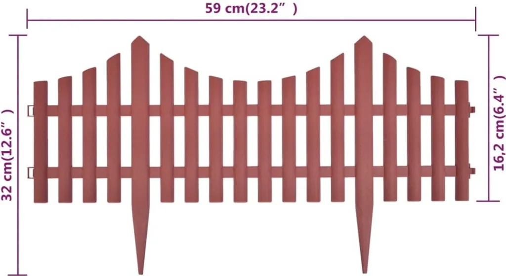 Bordure de gazon marron 10 m en PP : stop à l'envahissement du jardin - 13