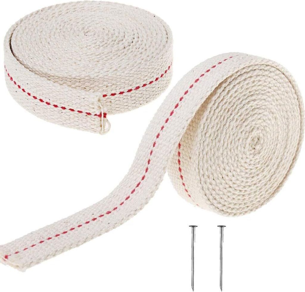 INF Mèche plate 2 rouleaux pour lampe à huile Blanc Image du produit 