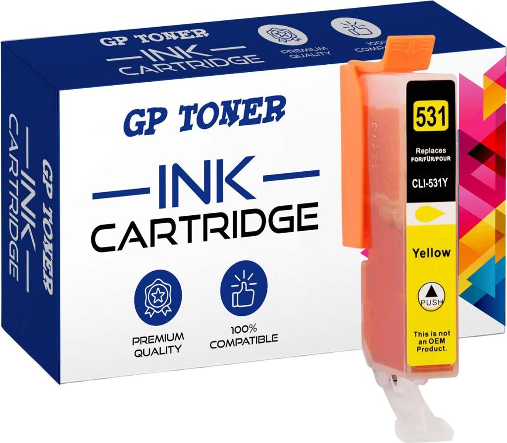 Tinte Drukerpatronen XL für Canon Pixma TS8750 TS875 531XL Yellow