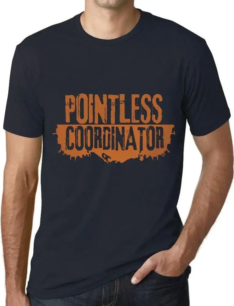 Herren Grafik T-Shirt Sinnloser Koordinator – Pointless Coordinator – Öko-Verantwortlich Vintage Jahrgang Kurzarm Lustige Druck Geburtstag Ges...