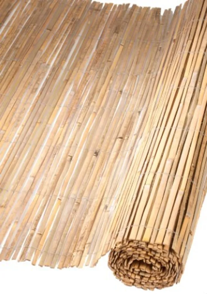 Natte de bambou fendue 1.5x5m : cachez un vis-à-vis gênant avec style