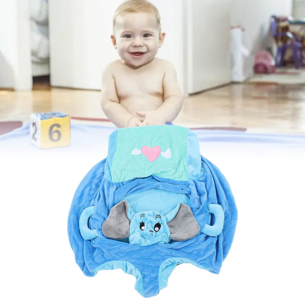Babysitzstuhl, Sofa, Cartoon-Form, frühpädagogisch, 2 vordere Löcher, Lernen, Säuglingsunterstützung, Typ 1 Schale