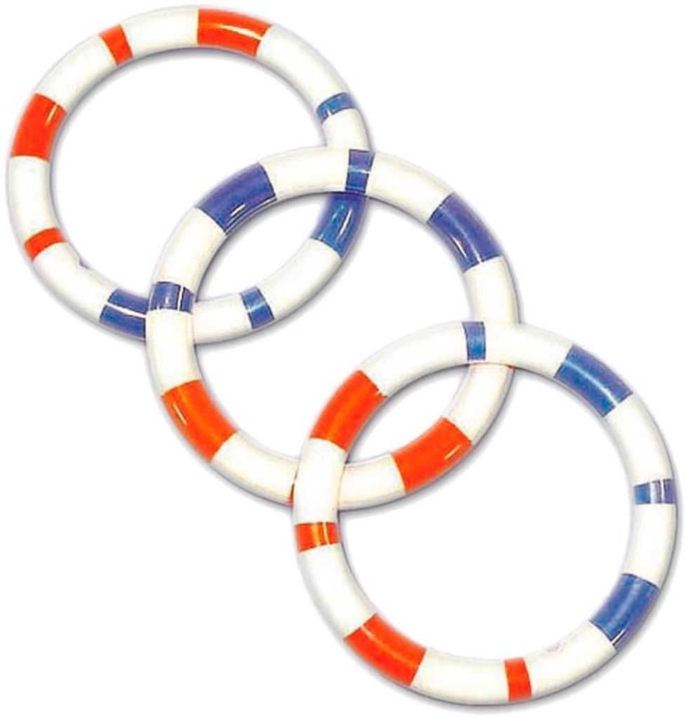 BIECO Ringrassel Farbe: Blau/Rot, Durchmesser ca. 11 cm (1 Produktbild 