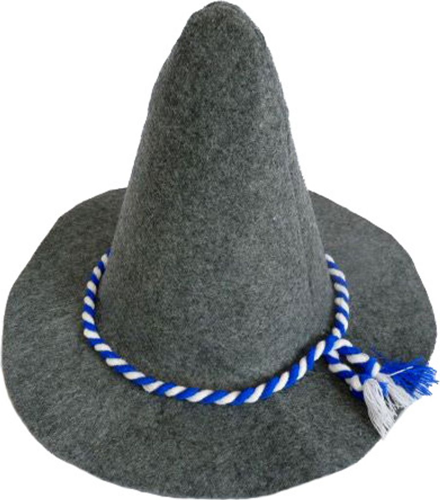 Bayrischer Filzhut Seppelhut, grau