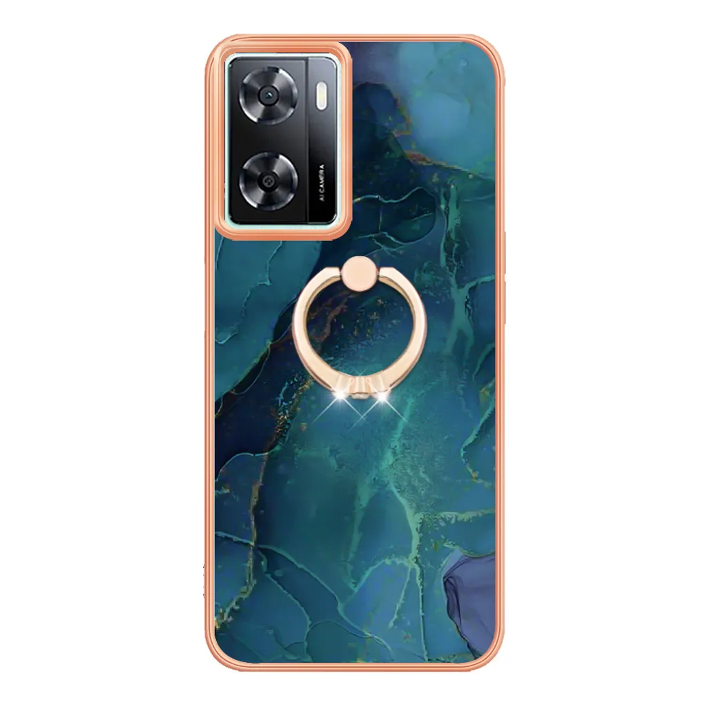 Wuzixi Cover per OnePlus Nord N100,Custodia Antiurto Elegante e Robusta con Supporto per Telefono Cellulare,Cover per OnePlus Nord N100.Blu Scuro