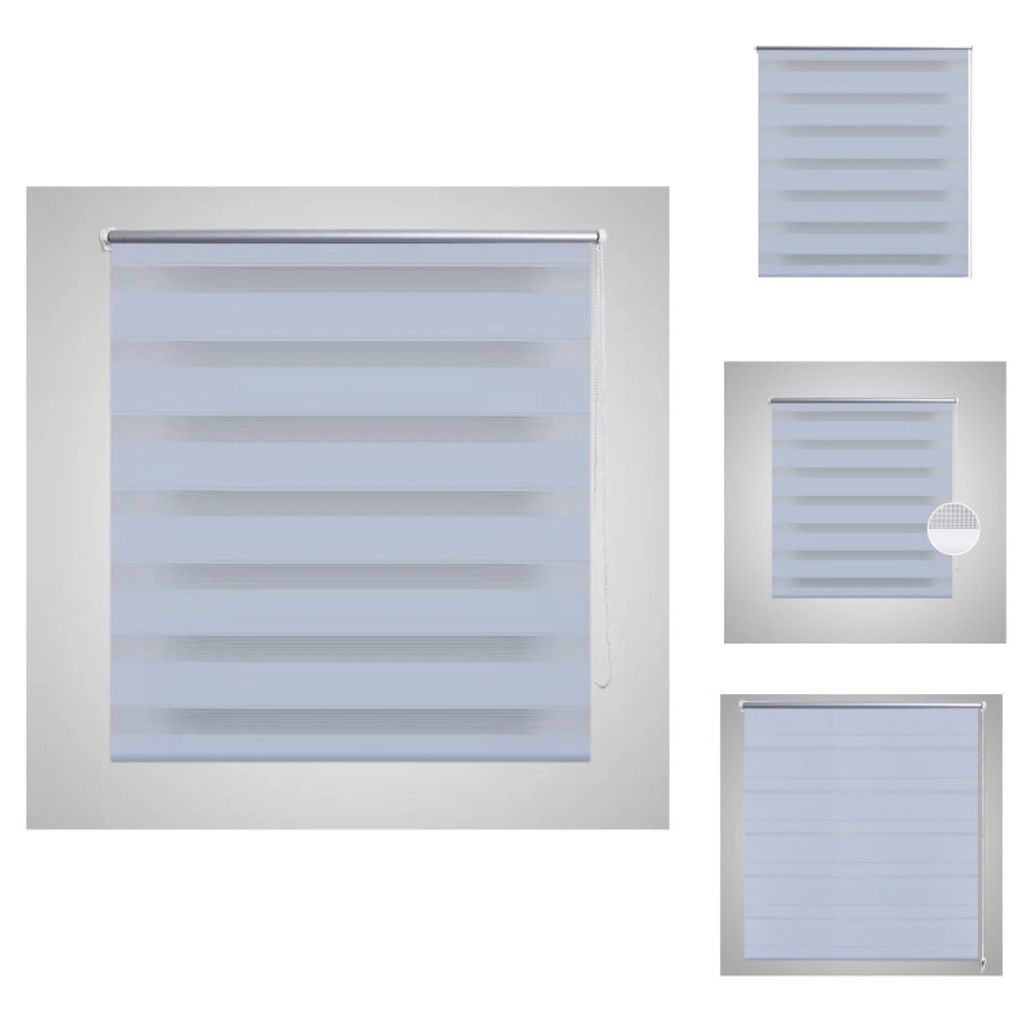 Doppelrollo Seitenzug 100 x 175 cm weiß - Jalousien & Rollos