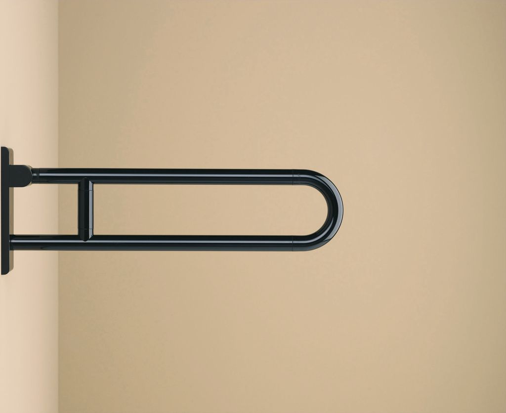 Hewi Stützklappgriff SERIE 801 drehbar, d= 33mm 850mm felsgrau