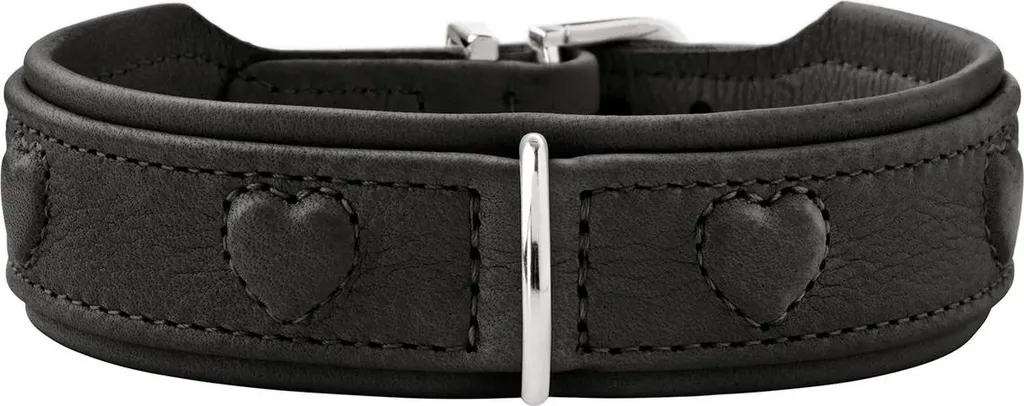 Collier anti-irritation Hunter Soho X Love noir large 3,5 cm S-M