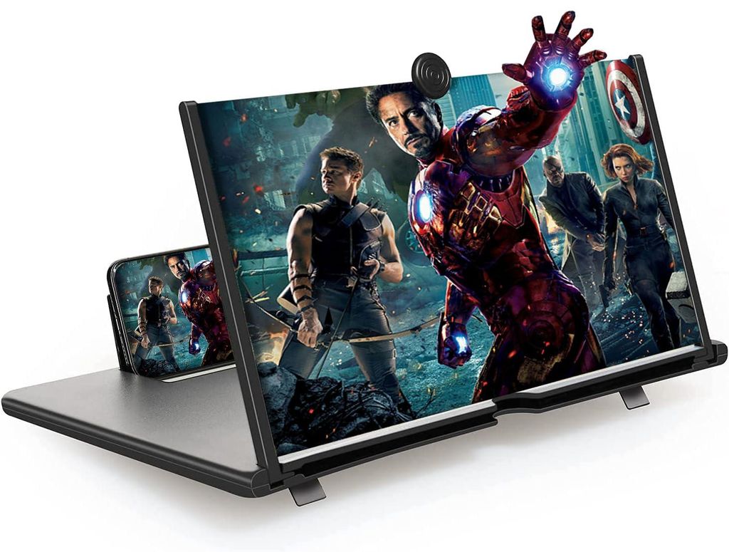 LAC FUTURE Handy Vergrößerungs Bildschirm 12 Zoll 3D HD - Bildschirmlupe für Smartphones Geschenke für Männer - Handyvergrößerungsbildschirm...