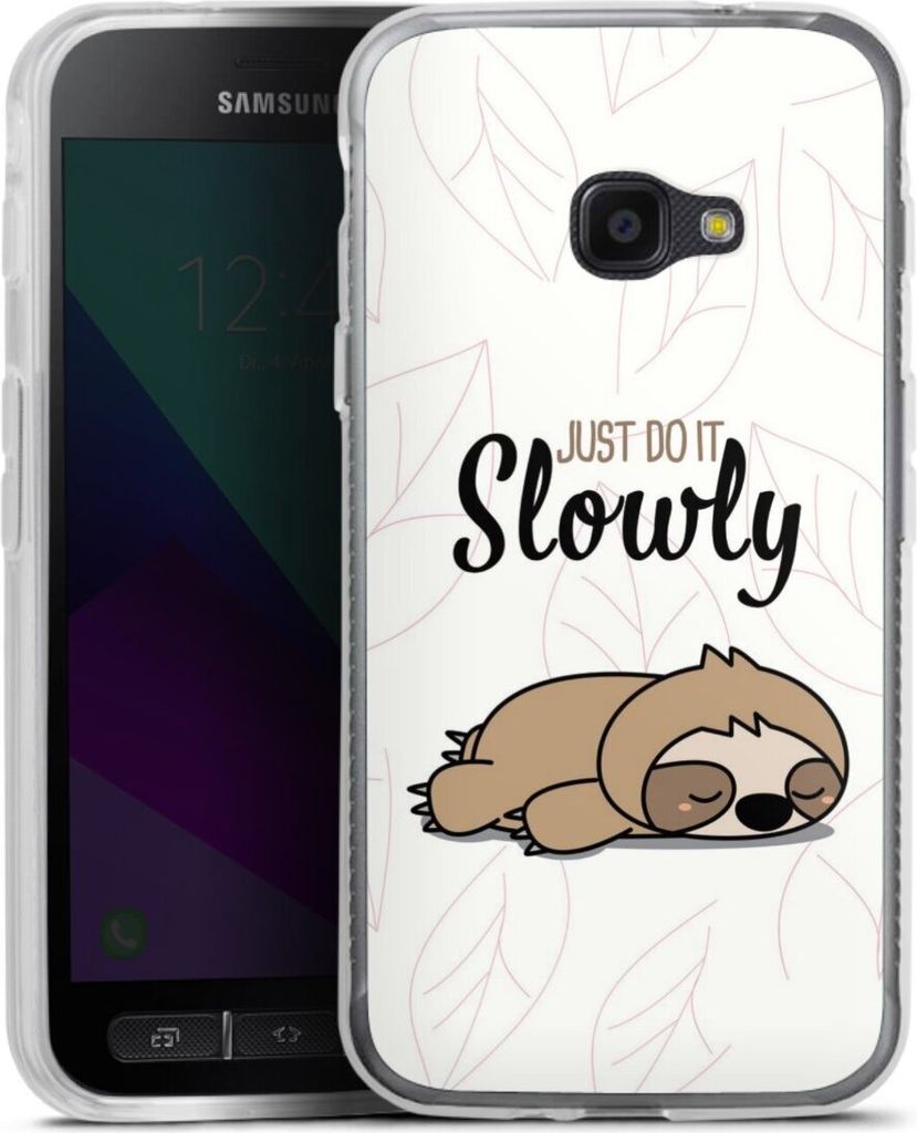 DeinDesign Handyhülle für Samsung Galaxy Xcover 4 Silikon Hülle Case Smartphone Schutzhülle Faultier Tiere lazy sunday