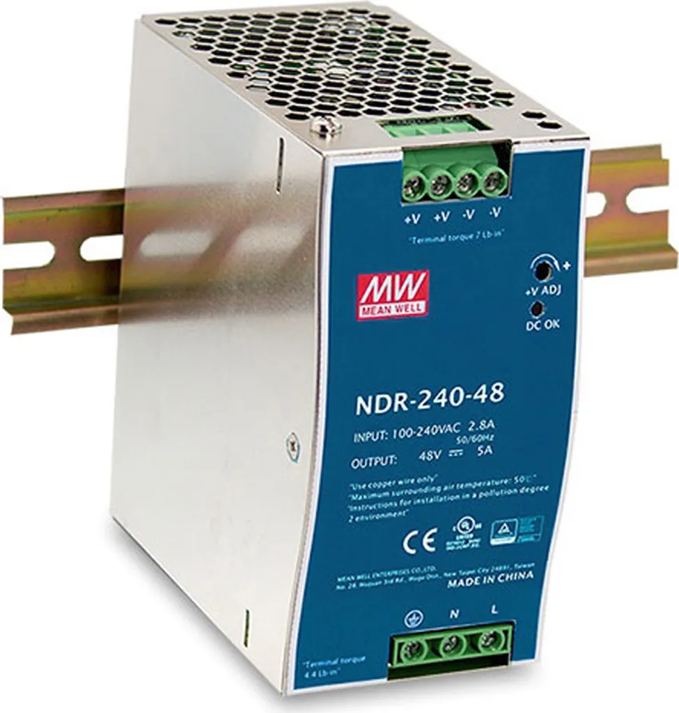 Alimentation Rail DIN 480W 48V pour switch industriel D-Link DIS-N480-48