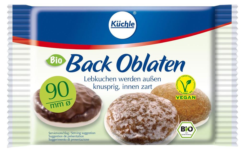 Organiczne wafle do pieczenia Küchle 90 mm Zdjęcie produktu 