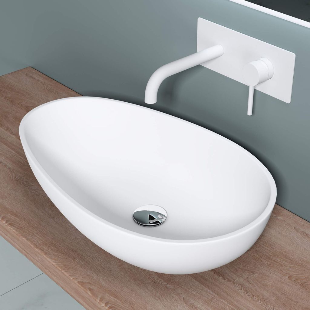 Aufsatzwaschbecken Wei Matt
