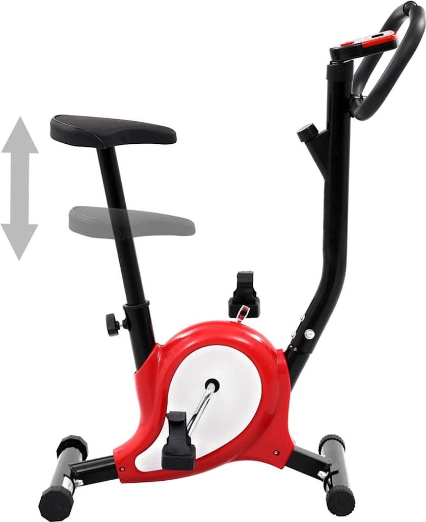 vidaXL Heimtrainer mit Riemenantrieb Rot