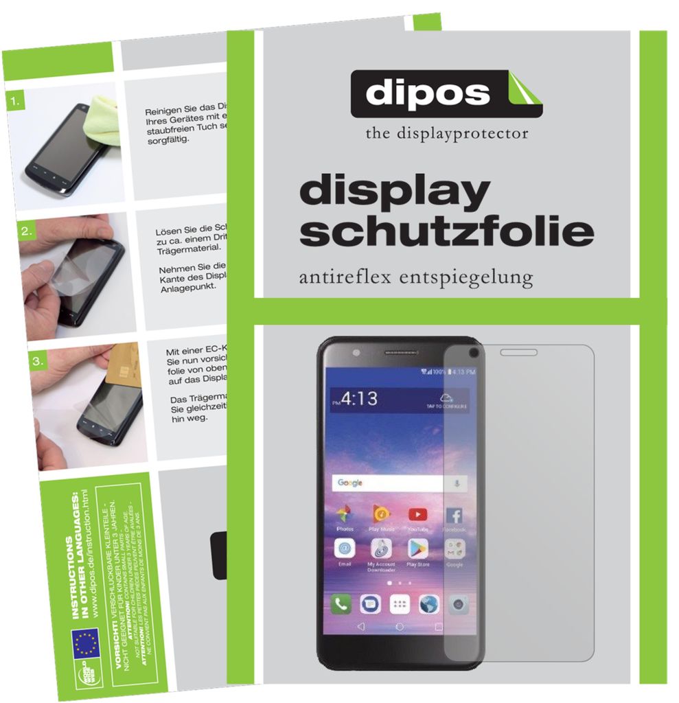 6x Schutzfolie für LG Premier Pro L413DL matt Displayschutzfolie Folie Display