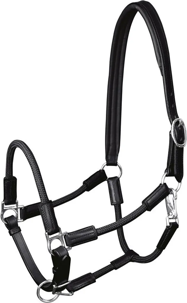 Licol Nevada Waldhausen VB noir et argent - Équipement cheval robuste