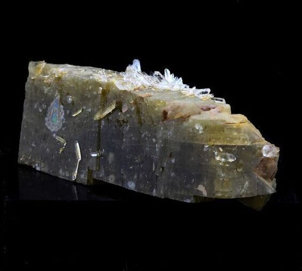 Siderit Quarz Mineral 159,5 Karat 53x22x15mm aus Mésage-Mine, Frankreich