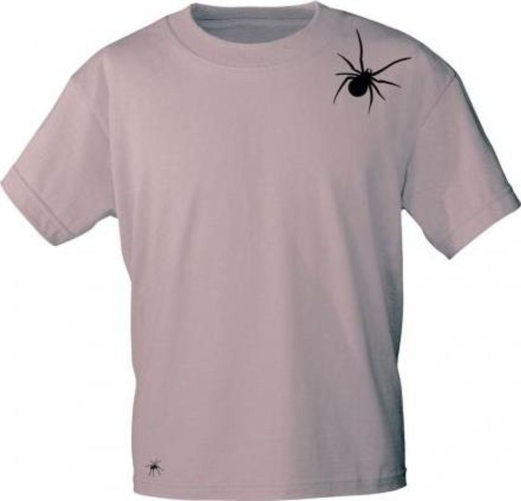 T-Shirt mit Print Textildruck - SPINNE SPIDER - 85233 Mauve Gr. S-2XL Größe - XXL