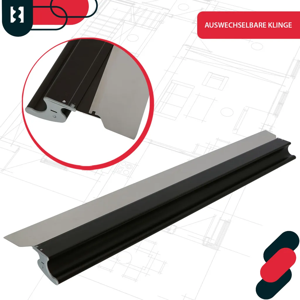 Couteau à enduire 100 cm avec lame interchangeable pour Rigips