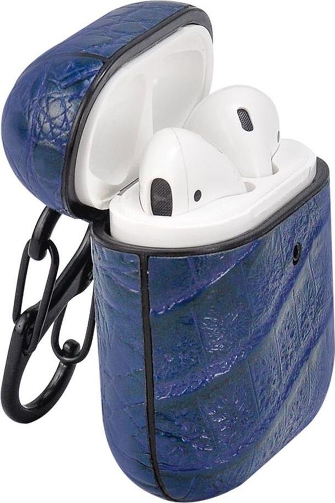TERRATEC AirPods Case AirBox Crocodile Pattern Blue