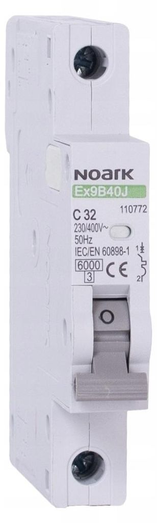 Interruttore Noark 110725 1P, B, 16 A, 6 kA, sottile Immagine del prodotto 