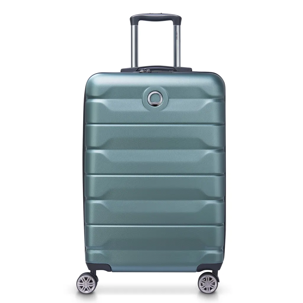 Valise de taille moyenne DELSEY Air Armour 68 cm à 4 doubles roues vert