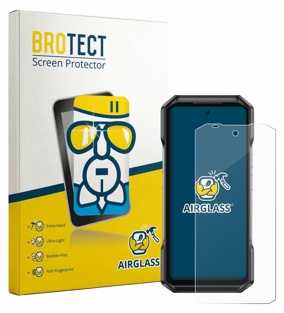 BROTECT Schutzglas für Ulefone Armor 27T Pro Plus Schutzfolie Panzer Folie Glas Display Schutz klar
